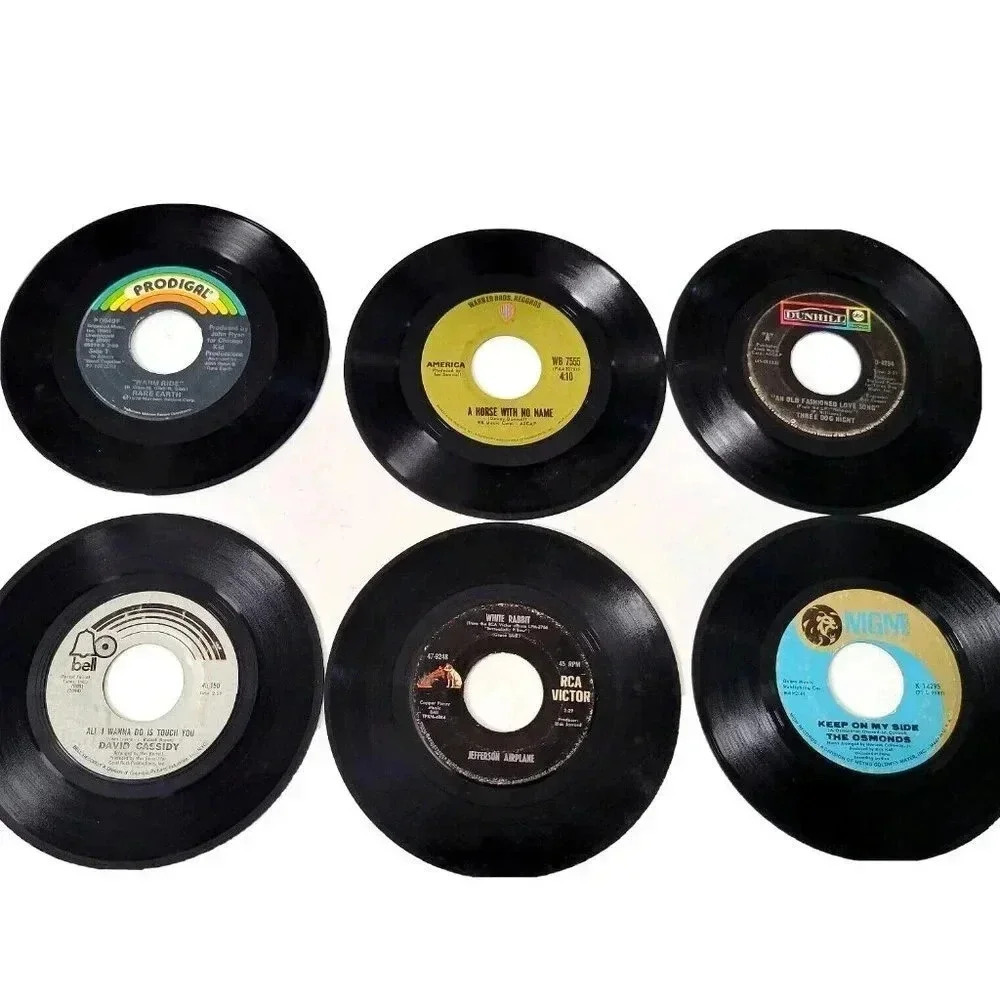 Lot of 6 Records Jefferson Airplane David Cassidy America Rare Earth 3 Dog Night